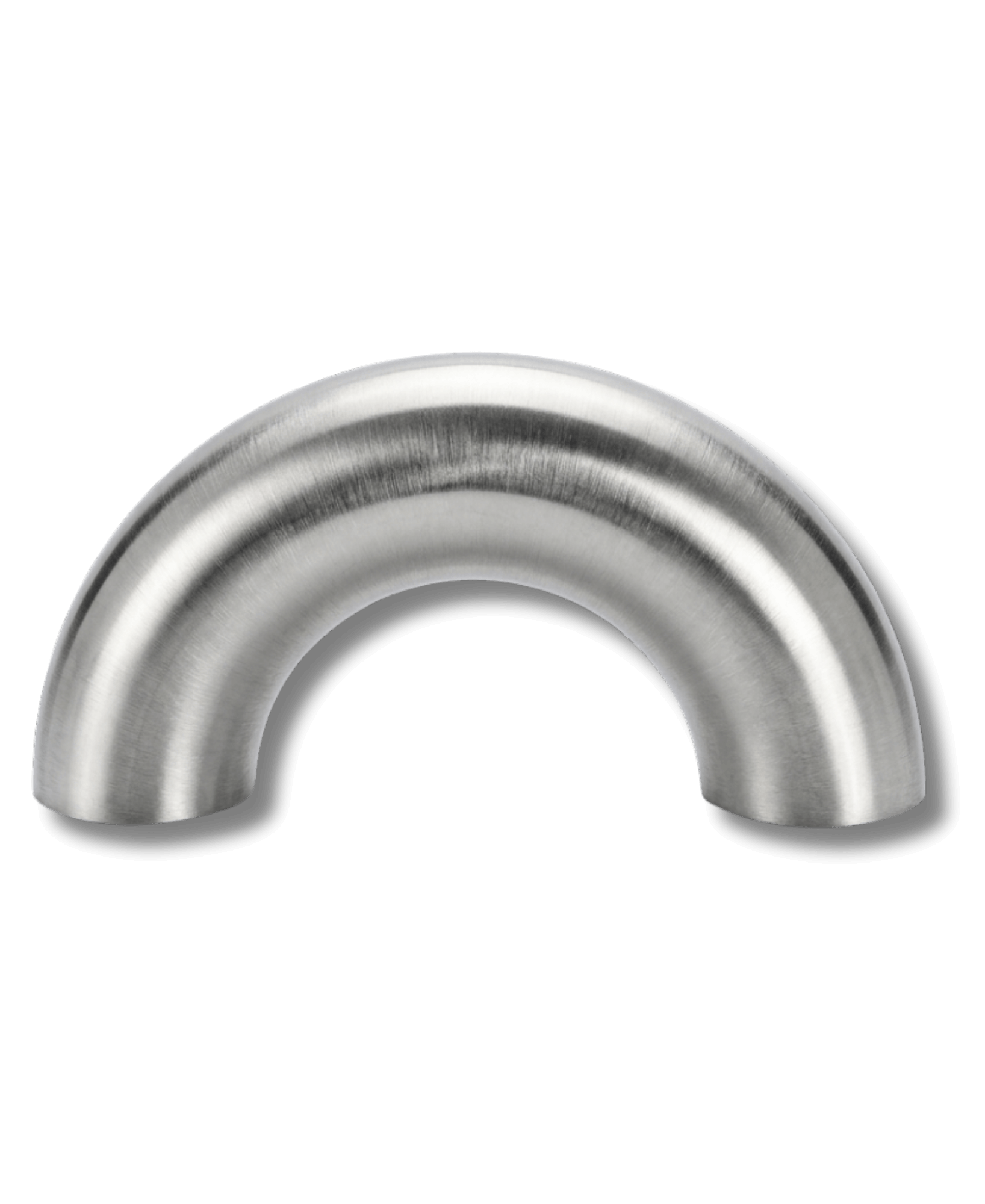 180 degree brushed stainless steel return bend tube